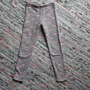 Cat & Jack Bottoms - Striped heart leggings Cat & Jack Bottoms - Striped heart leggings